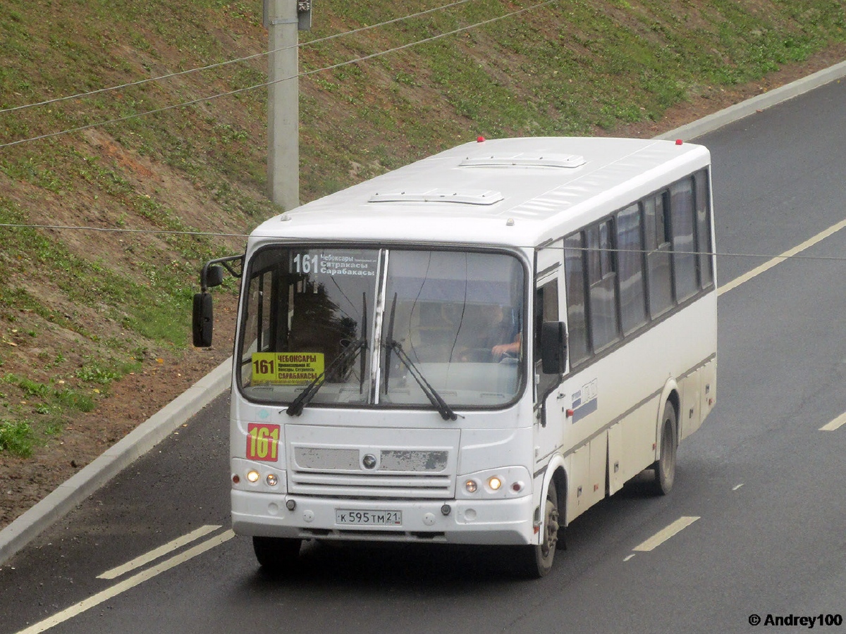 Чувашия, ПАЗ-320412-10 № К 595 ТМ 21