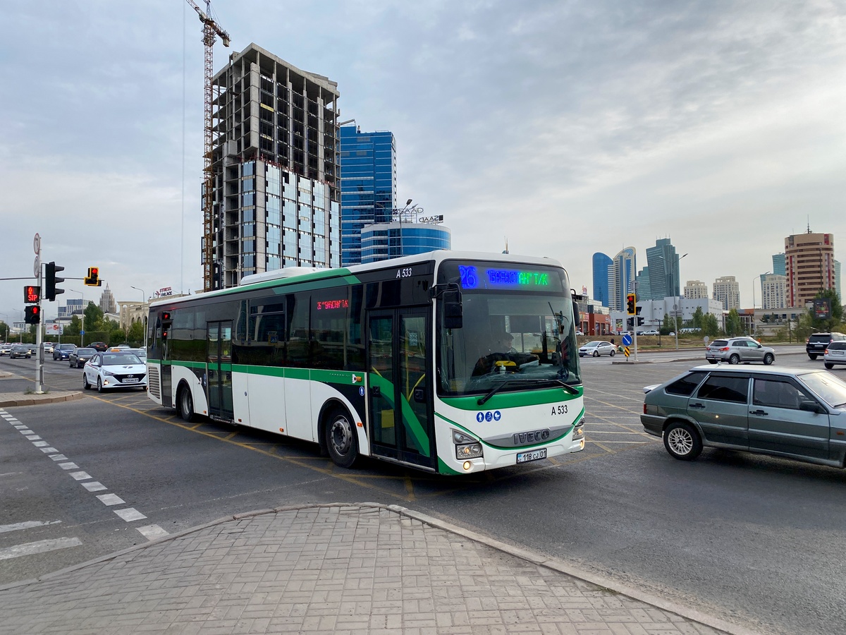 Астана, IVECO Crossway LE 13M (СарыаркаАвтоПром) № A533