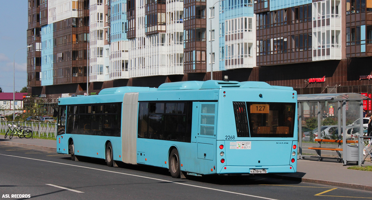 Sankt Petersburg, MAZ-216.066 Nr. 2268