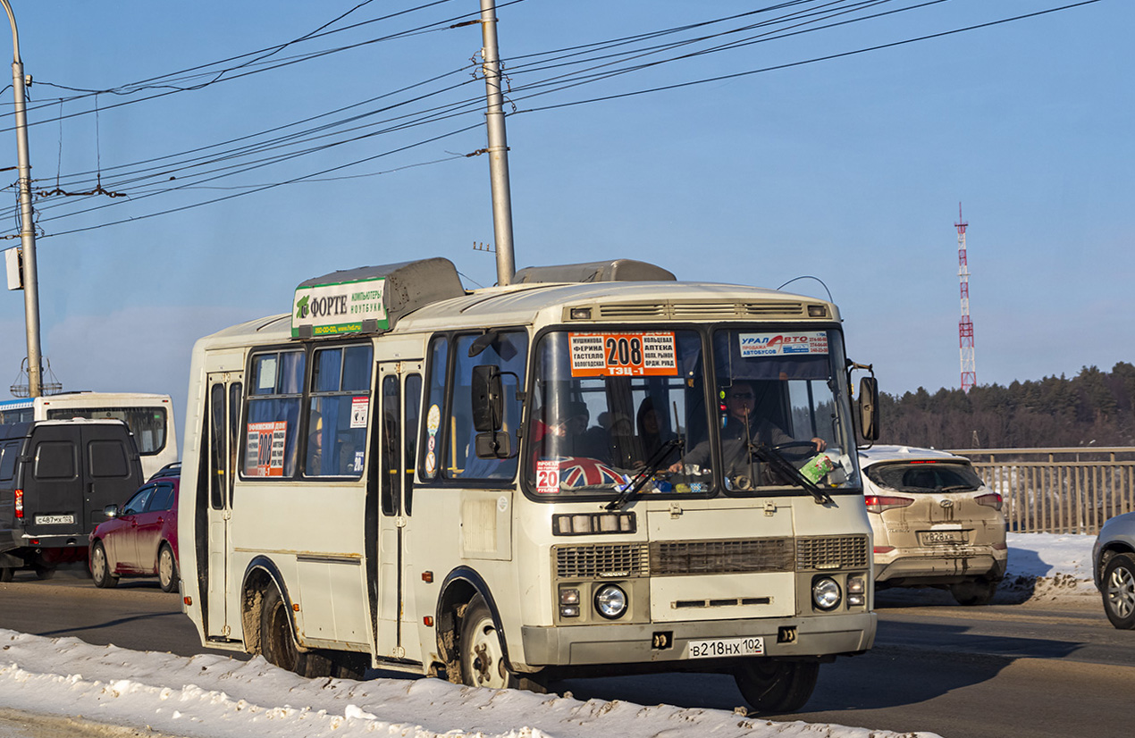 Башкортостан, ПАЗ-32054 № В 218 НХ 102