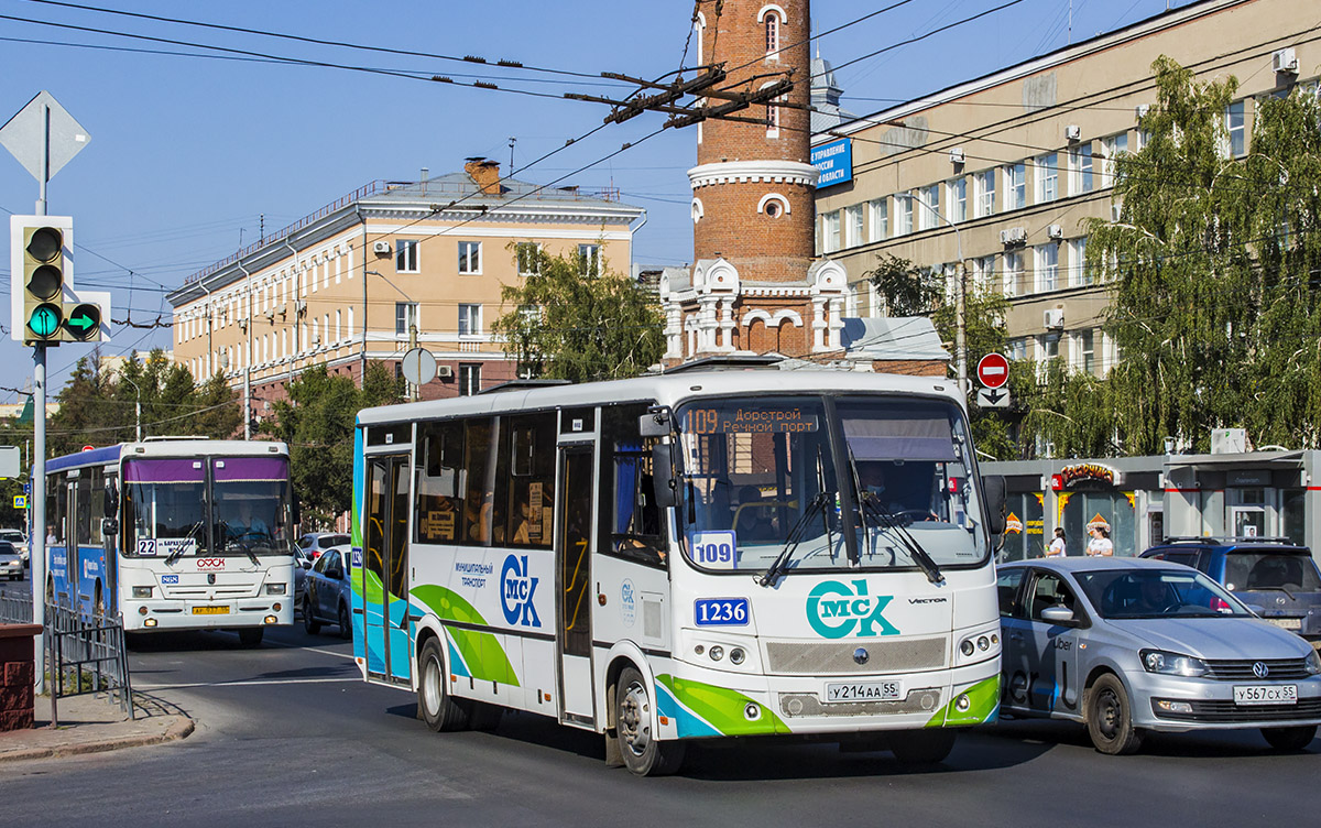 Омская область, ПАЗ-320414-04 "Вектор" (1-2) № 1236
