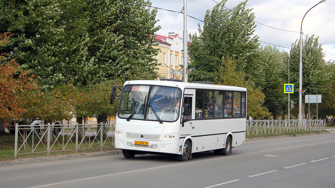 Sverdlovsk region, PAZ-320412-04 "Vector" # КА 674 66