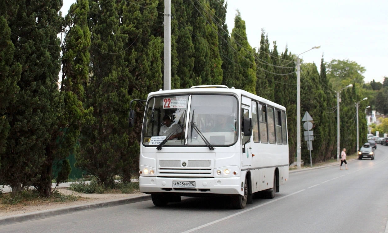 Севастополь, ПАЗ-320402-04 № А 545 МР 92