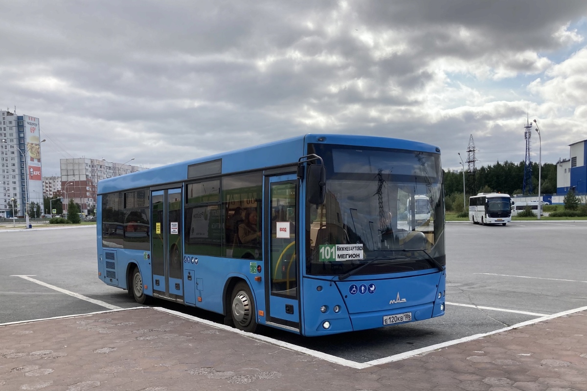 Ханты-Мансийский АО, МАЗ-206.086 № Е 120 КВ 186