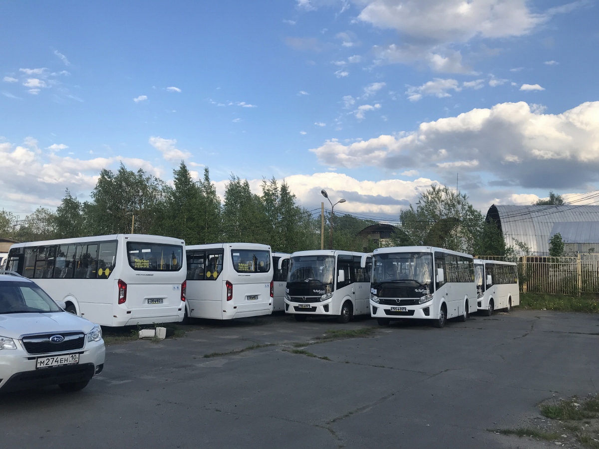 Карелия — Автобусные парки, гаражи, стоянки; Карелия — Новые автобусы, презентации