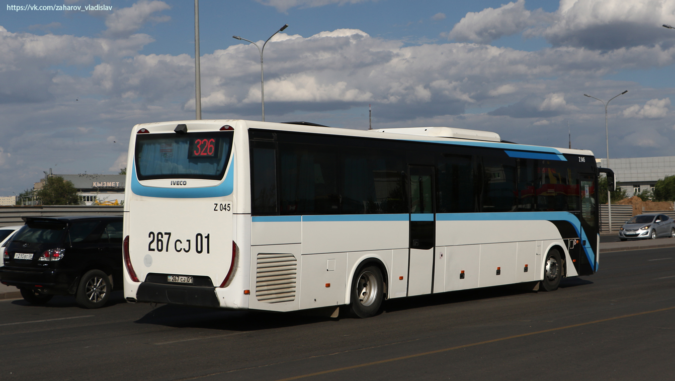 Астана, IVECO Crossway LINE 13M (СарыаркаАвтоПром) № Z045