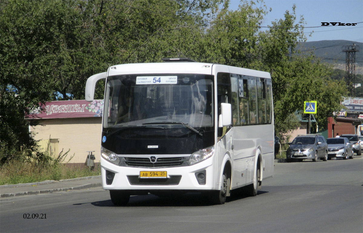 Приморский край, ПАЗ-320435-04 "Vector Next" № АВ 594 25
