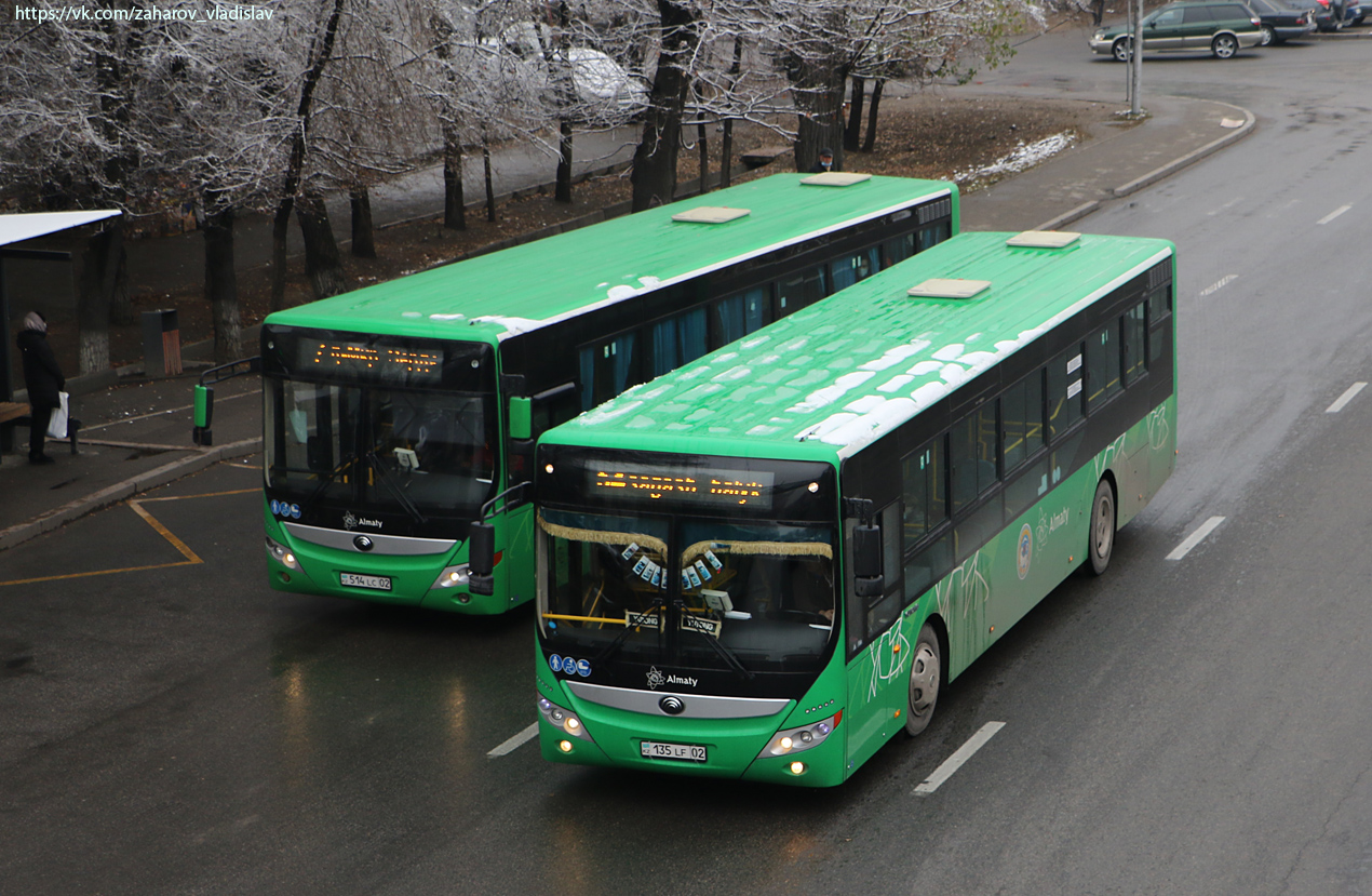 Алматы, Yutong ZK6118HGA № 135 LF 02