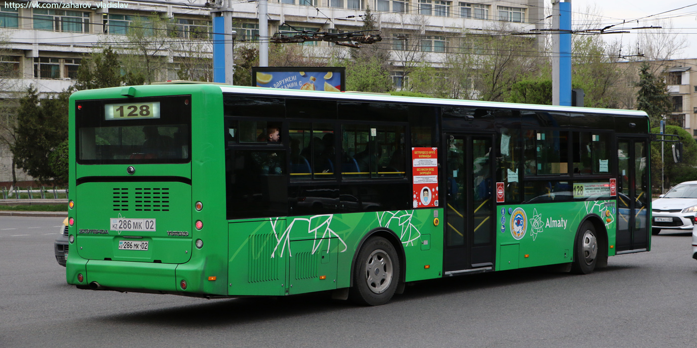 Алматы, Yutong ZK6118HGA № 286 MK 02