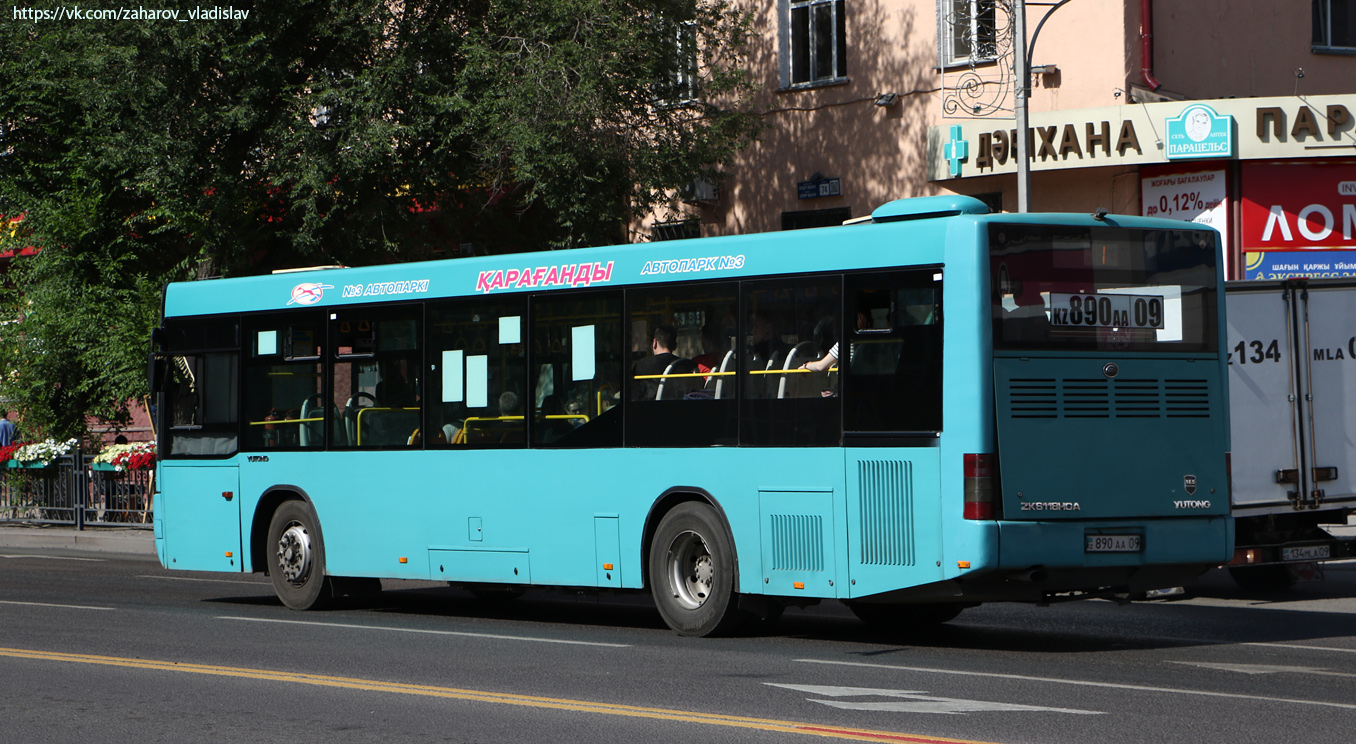 Karagandy province, Yutong ZK6118HGA # 890 AA 09