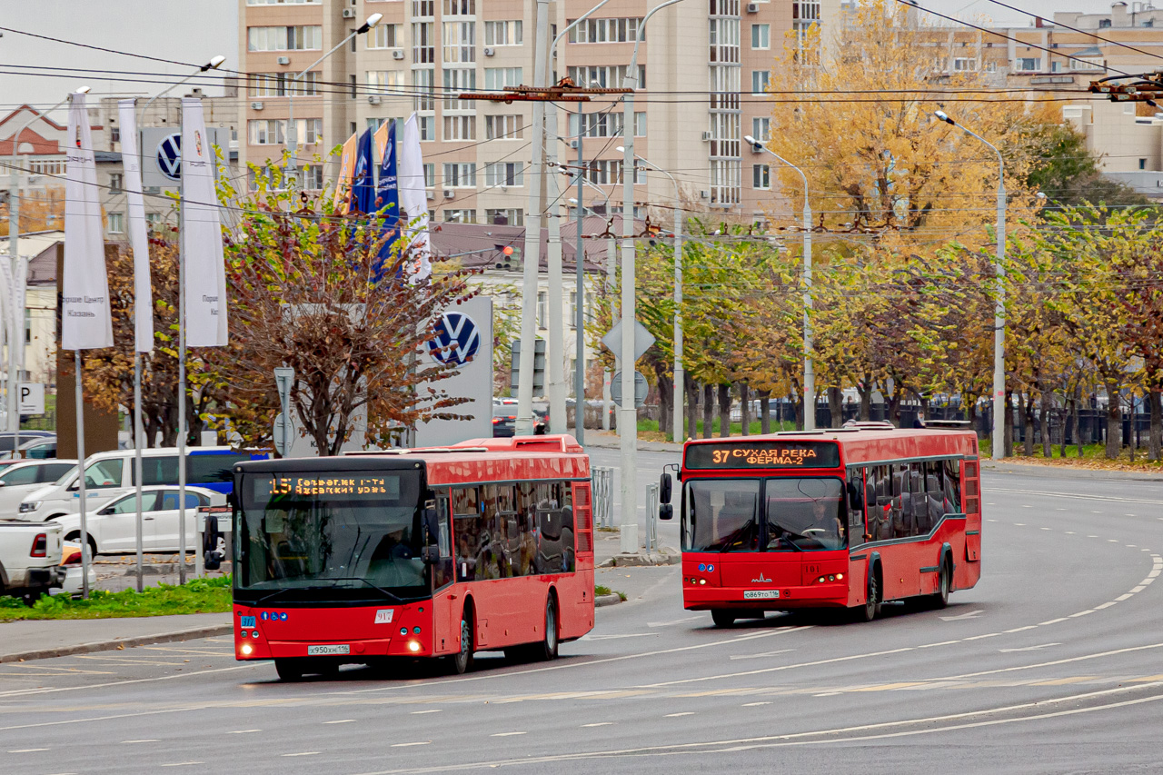Татарстан, МАЗ-203.069 № 917; Татарстан, МАЗ-103.465 № 101