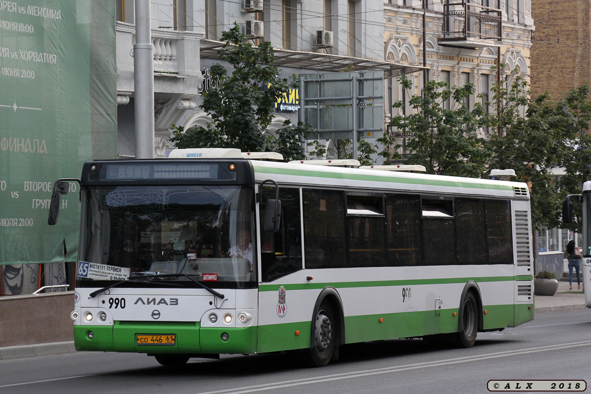 Ростовская область, ЛиАЗ-5292.60 № 990