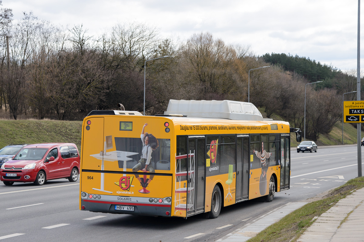 Литва, Solaris Urbino III 12 CNG № 964 Литва, Solaris Urbino III 12 CNG № 964
