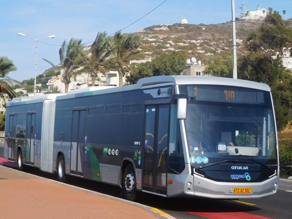 Израиль, Otokar Kent C 18 BRT № 672-92-102