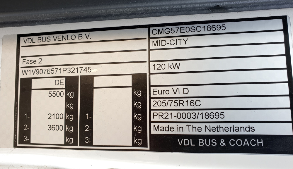 Нижняя Саксония, VDL MidCity № 855