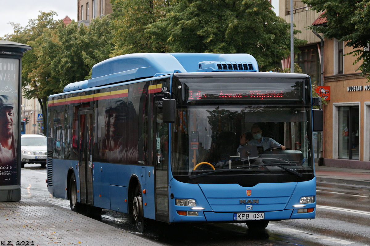 Литва, MAN A20 Lion's City Ü NÜ313 CNG № KPB 034
