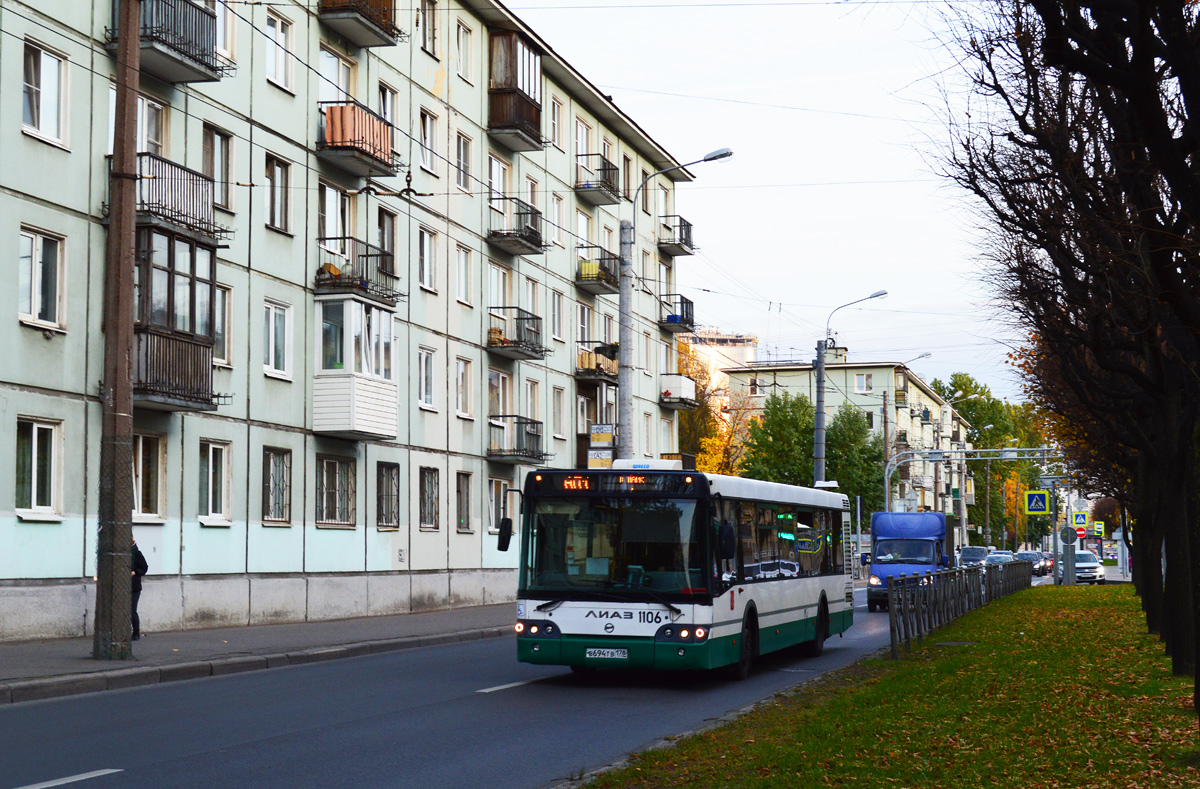 Санкт-Петербург, ЛиАЗ-5292.60 № 1106