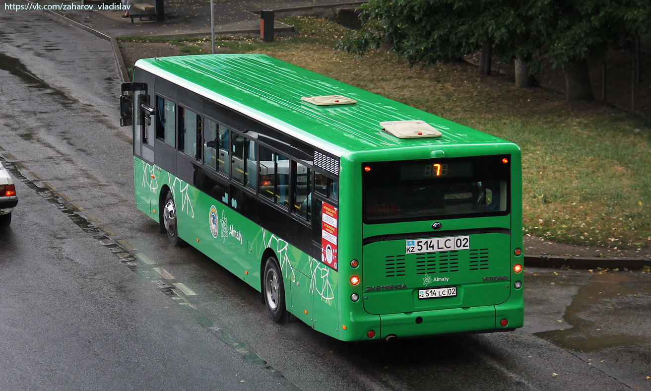 Алматы, Yutong ZK6118HGA № 514 LC 02