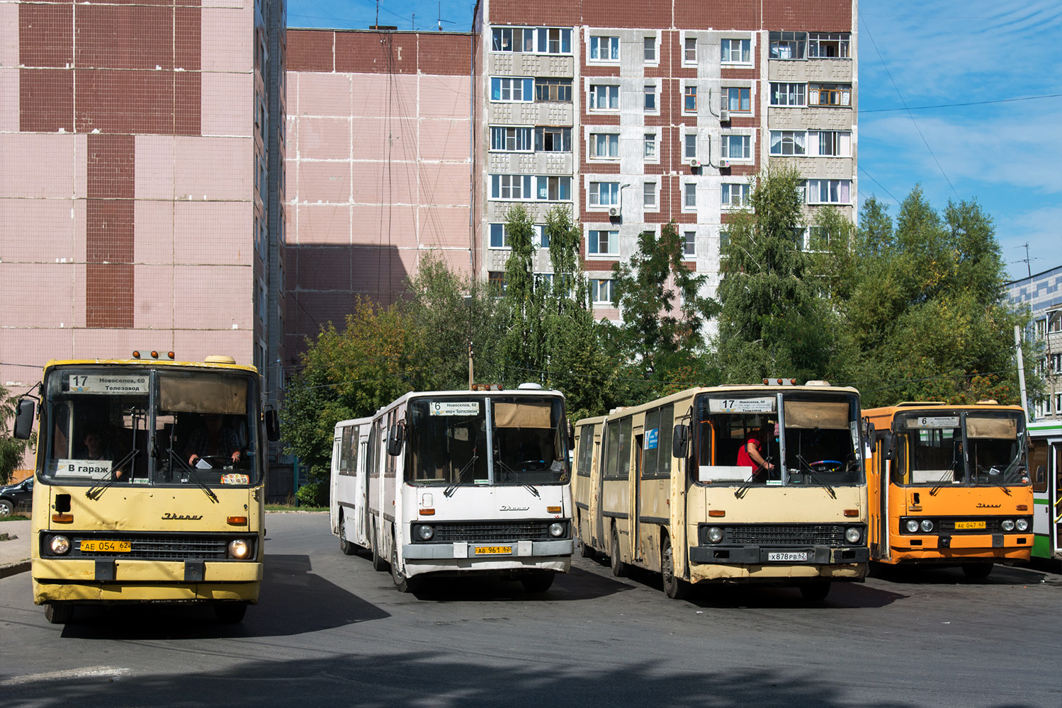 Рязанская область, Ikarus 280.02 № 0918; Рязанская область, Ikarus 280.03 № 1014; Рязанская область, Ikarus 280.03 № 0507