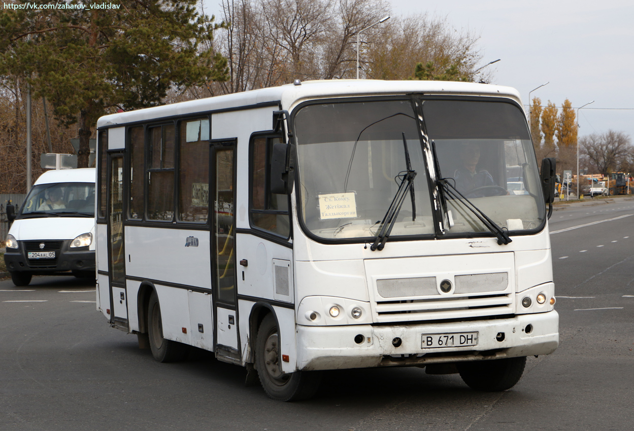 Жетысуская область, ПАЗ-320402-05 № B 671 DH
