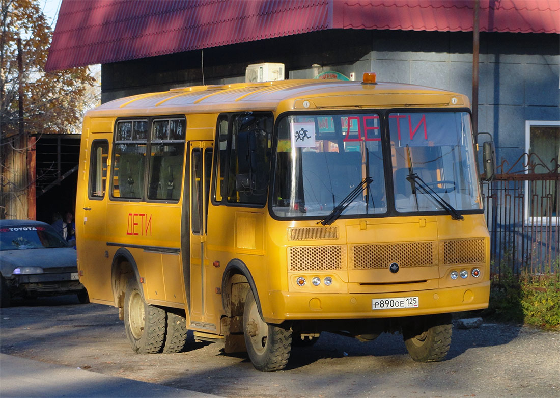 Приморский край, ПАЗ-320608-110-70 № Р 890 ОЕ 125