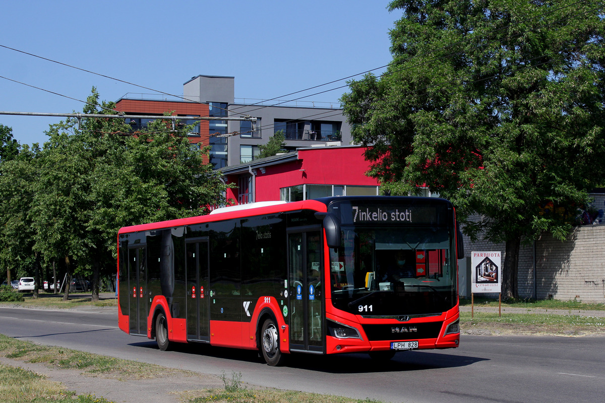 Литва, MAN 12C Lion's City 12 NL330 EfficientHybrid № 911