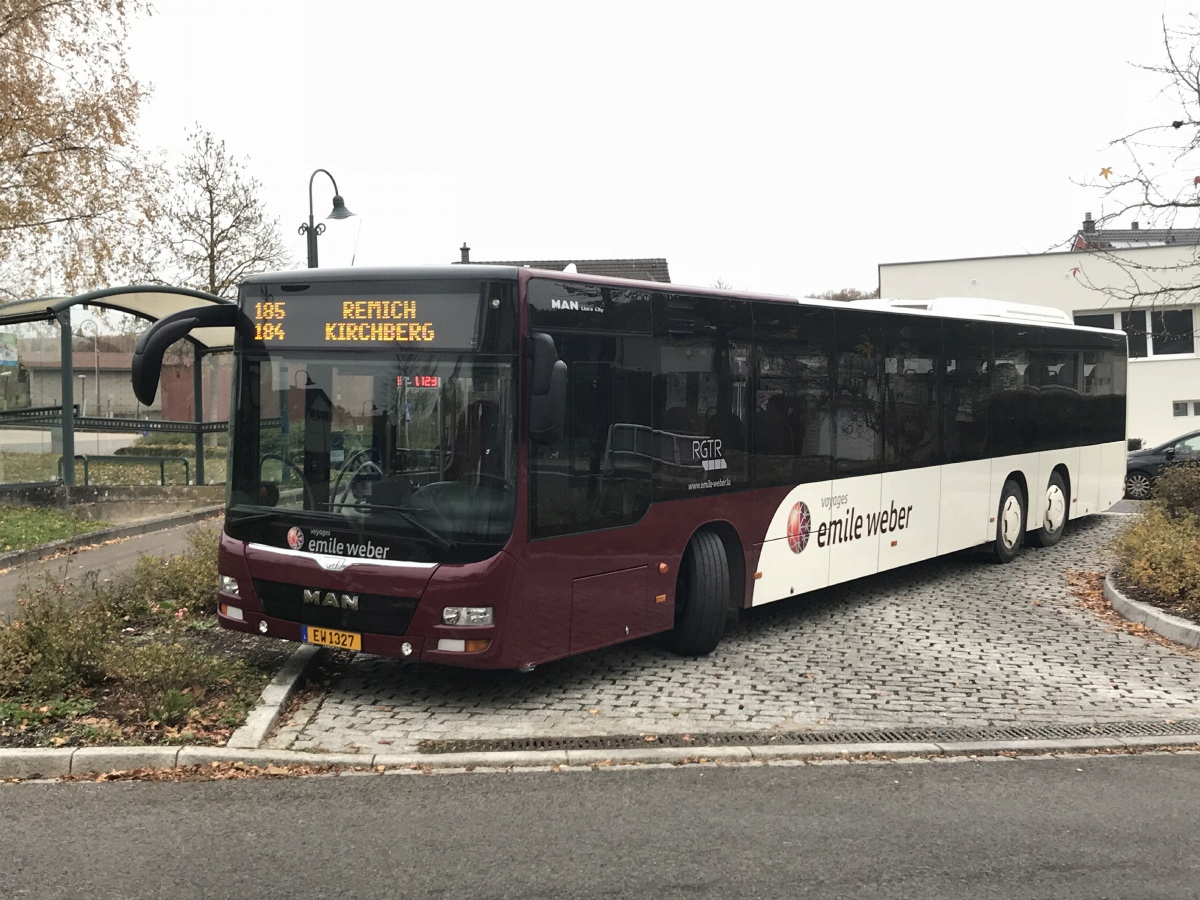 Люксембург, MAN A44 Lion's City L LE NL363-15 № EW 1327