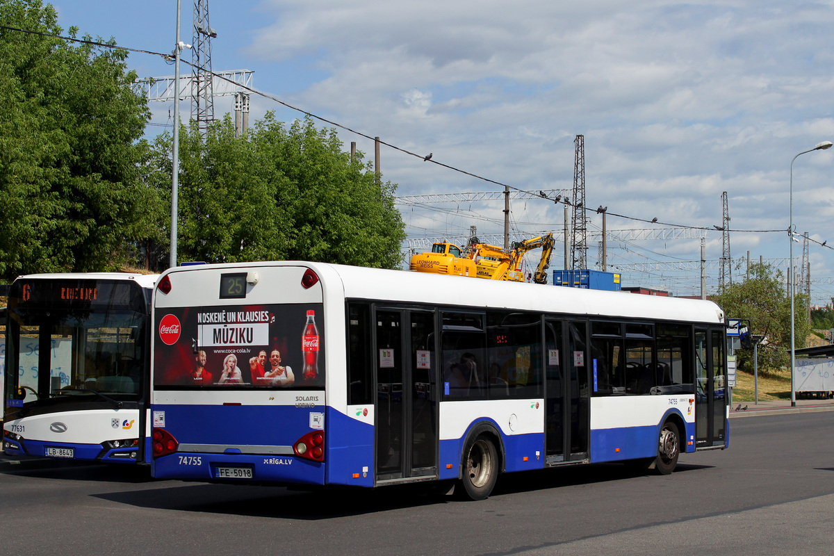 Латвия, Solaris Urbino II 12 № 74755