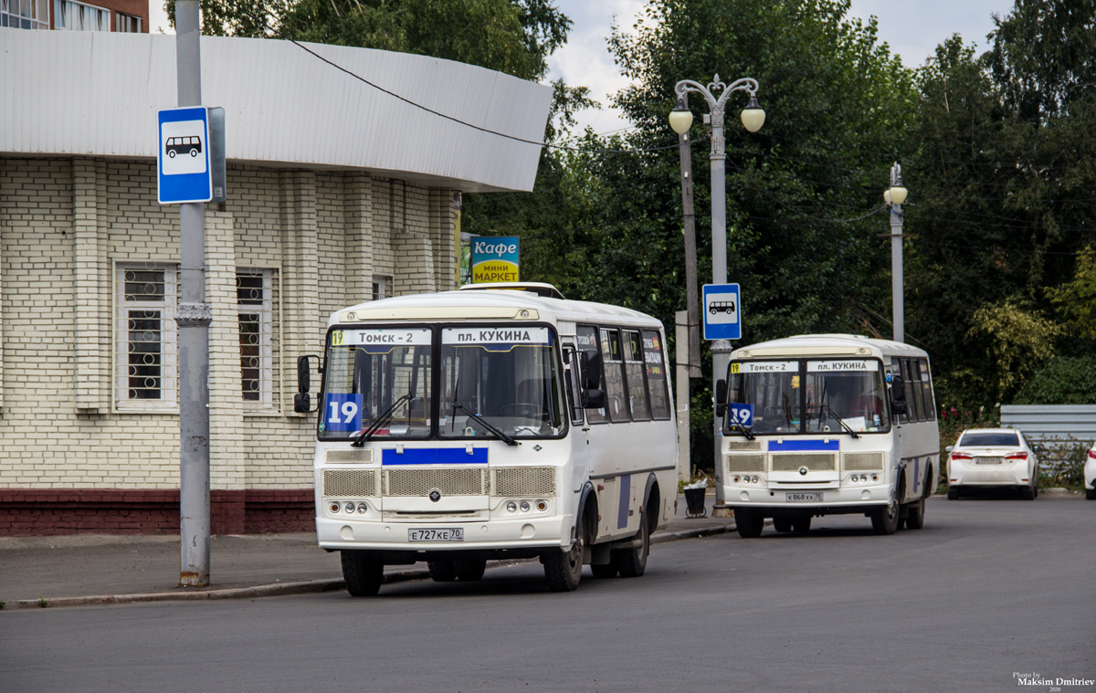 Томская область, ПАЗ-32054 № Е 727 КЕ 70