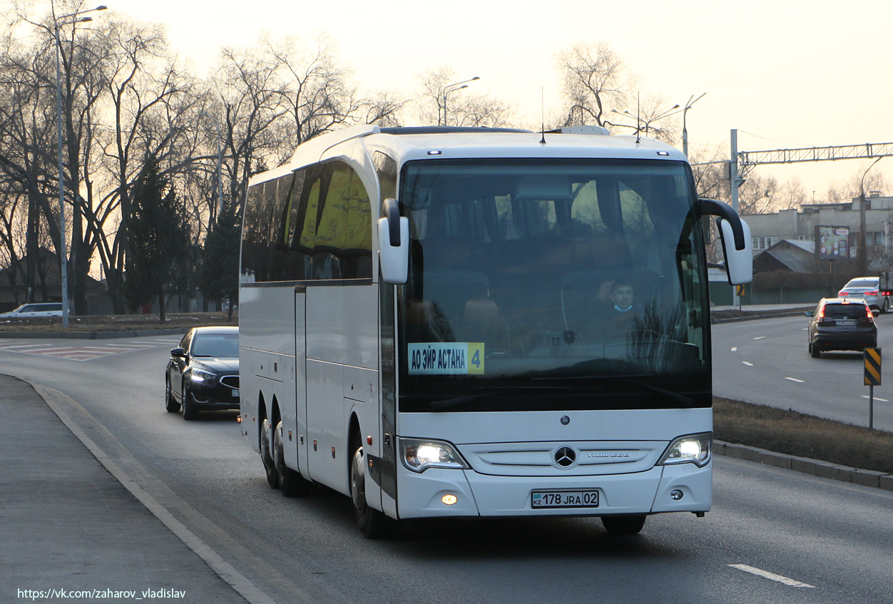 Алматы, Mercedes-Benz Travego II M 16RHD facelift № 178 JRA 02 Алматы, Mercedes-Benz Travego II M 16RHD facelift № 178 JRA 02