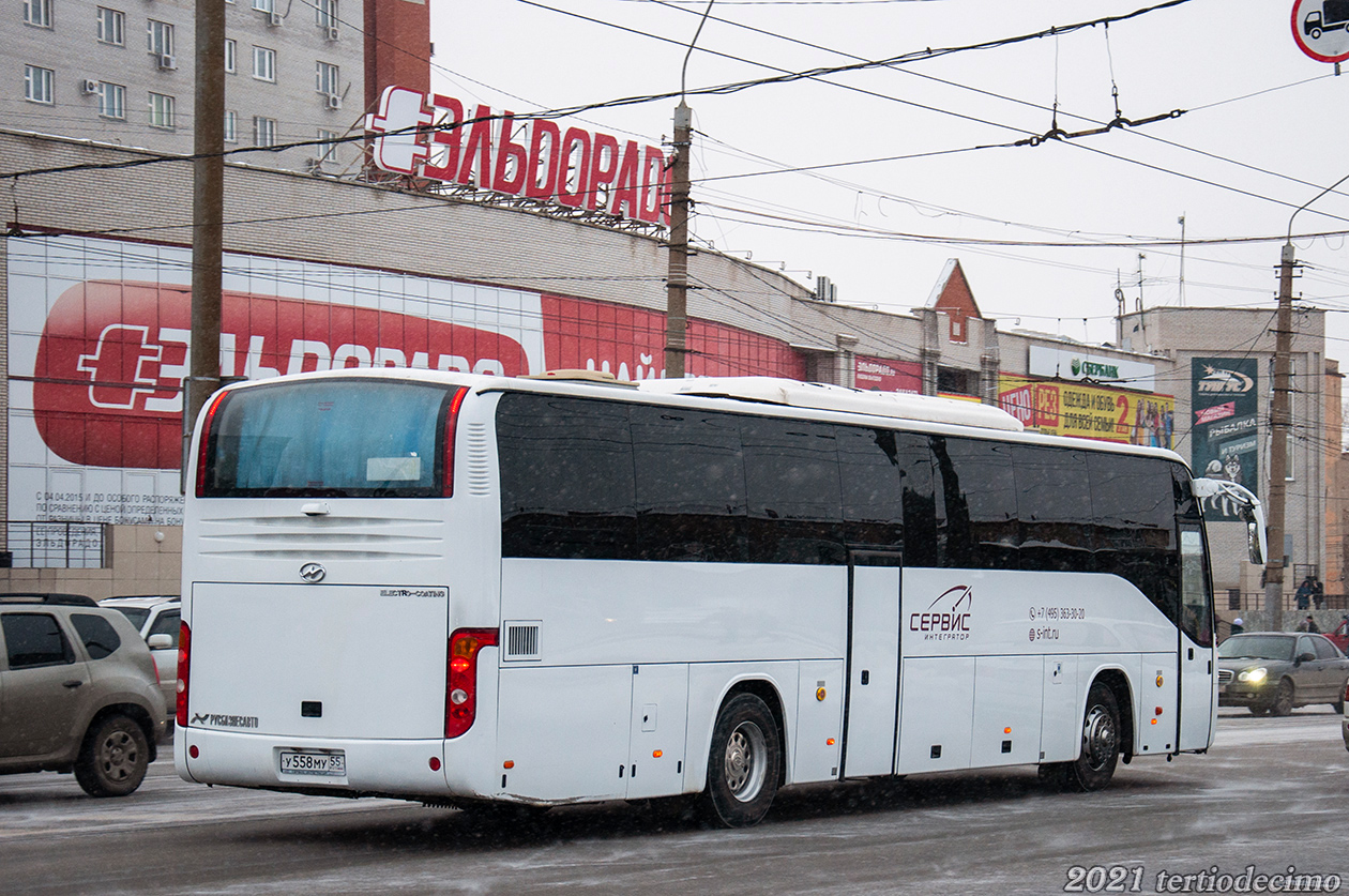 Омская область, Higer KLQ6129TQL № У 558 МУ 55