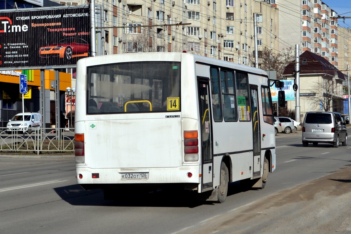 Ставропольский край, ПАЗ-320302-12 № К 032 ОТ 126