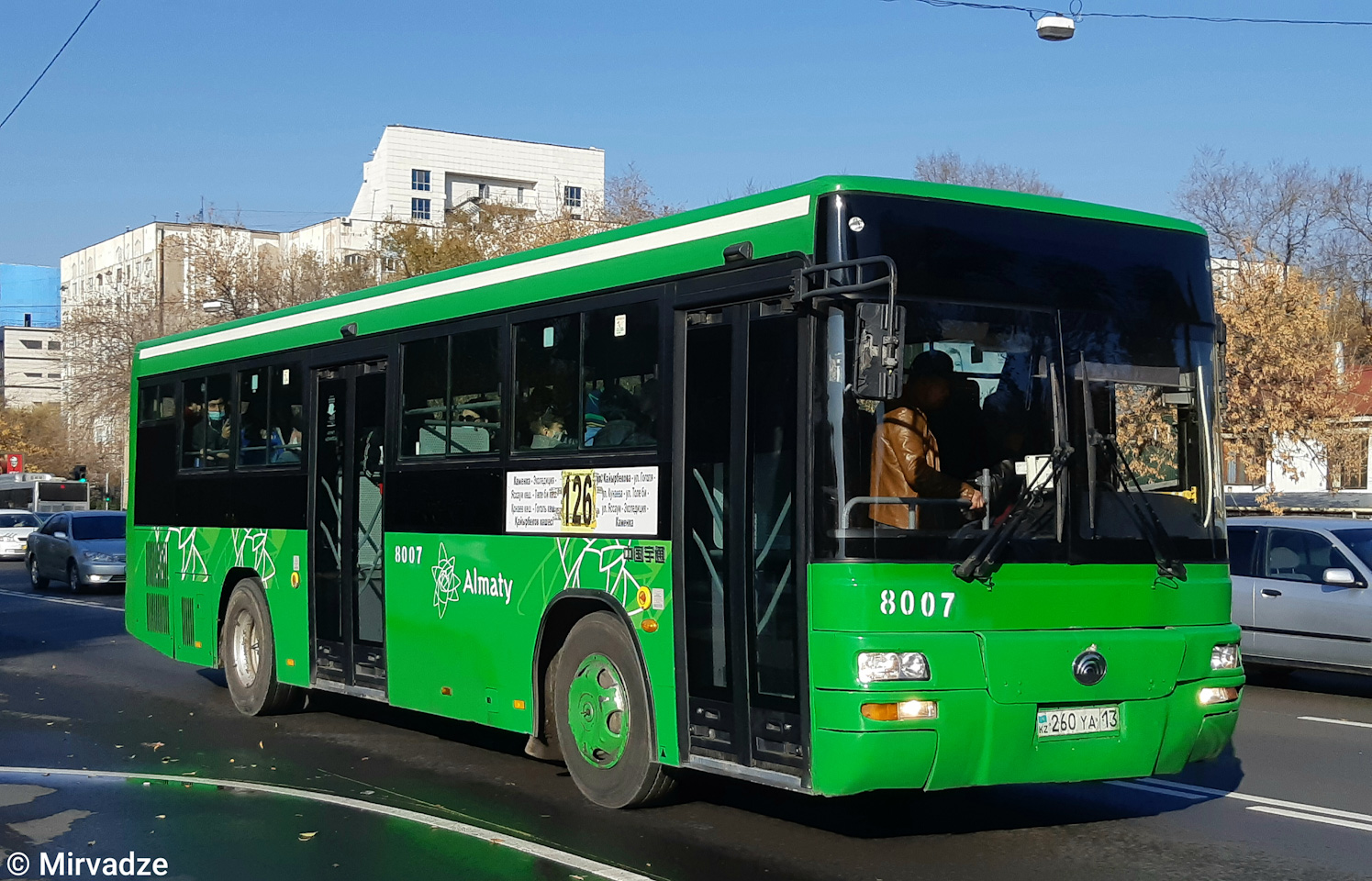 Алматы, Yutong ZK6108HGH № 8007