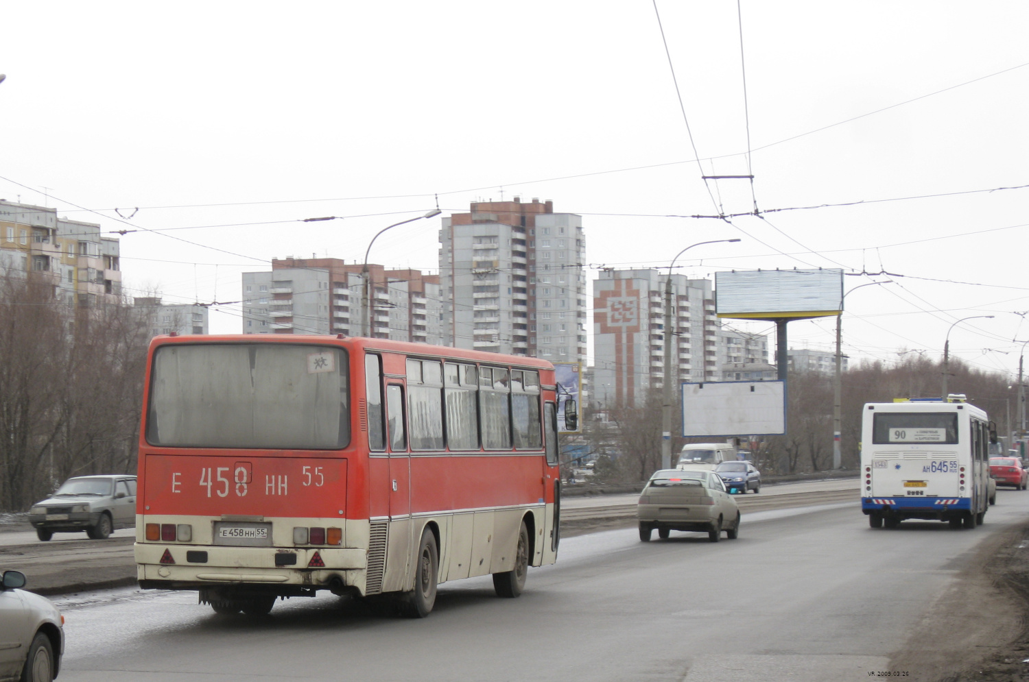 Омская область, Ikarus 256 № Е 458 НН 55