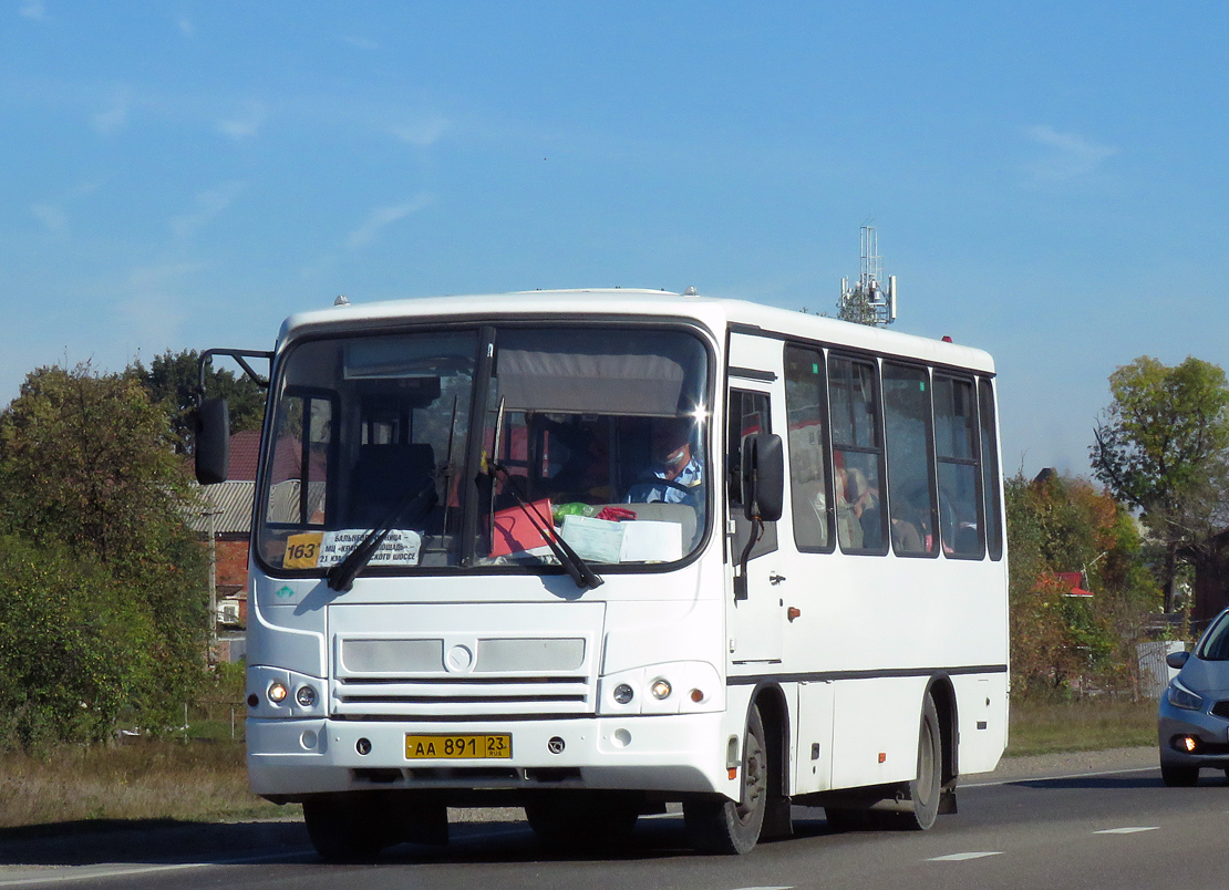 Краснодарский край, ПАЗ-320302-12 № АА 891 23