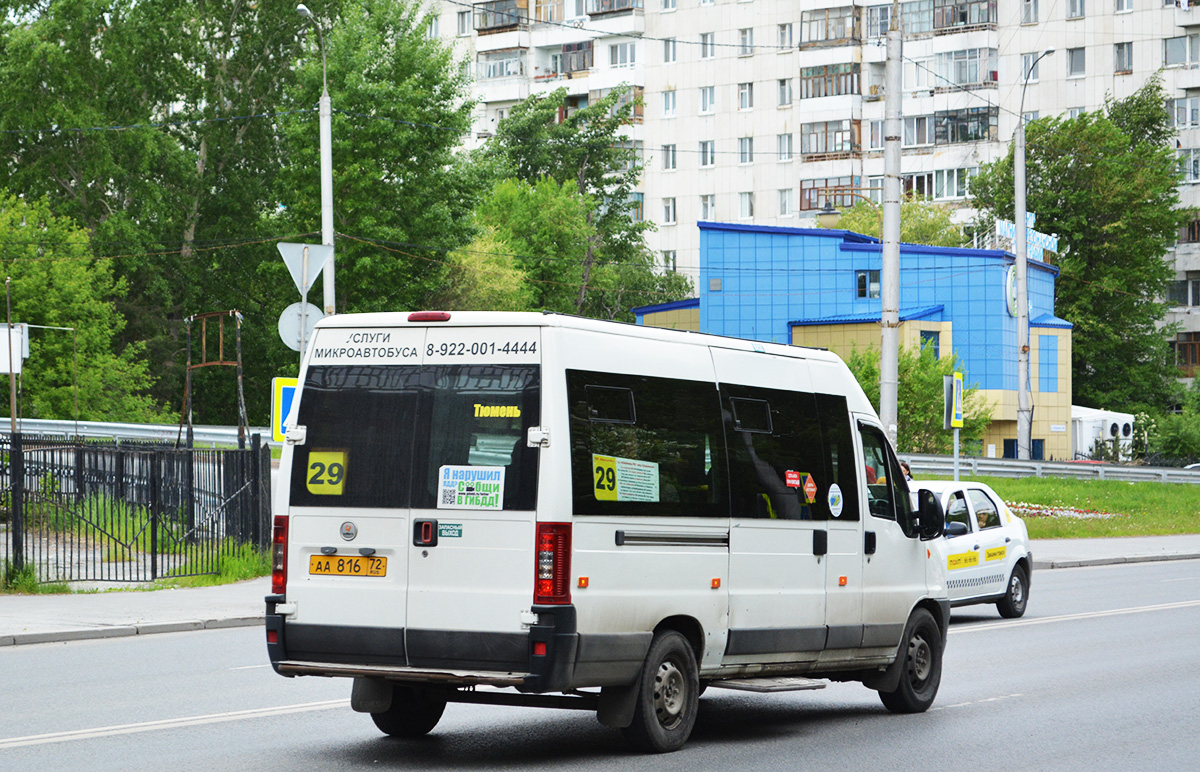 Тюменская область, FIAT Ducato 244 CSMMC-RLL, -RTL № АА 816 72