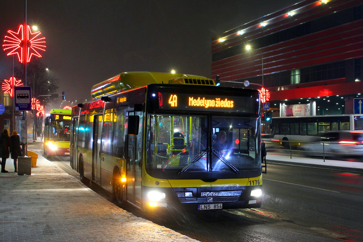 Литва, MAN A21 Lion's City NL243 CNG № 1176
