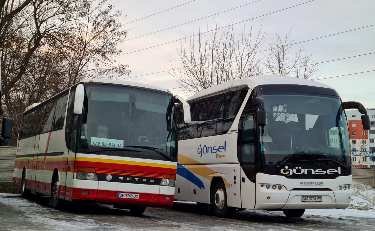 Одесская область, Setra S315HD № BH 9768 OX; Киев, Neoplan P21 N2216SHD Tourliner № AA 5728 KP