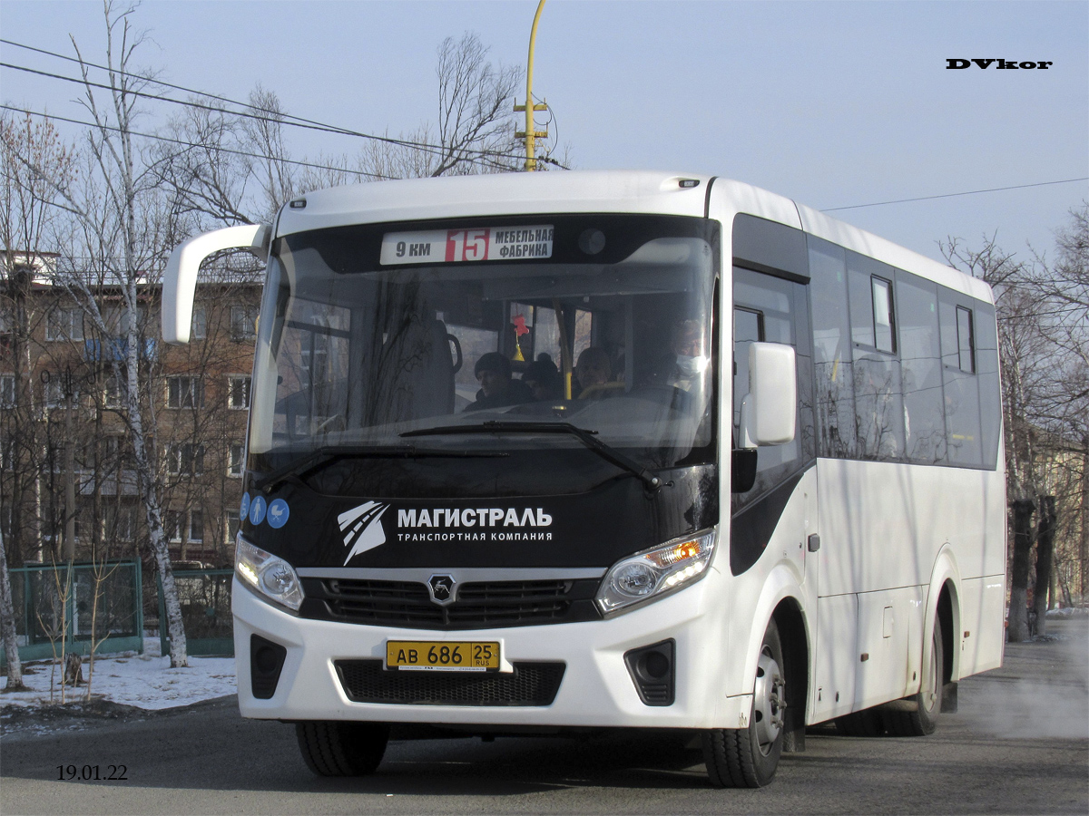 Приморский край, ПАЗ-320436-04 "Vector Next" № АВ 686 25
