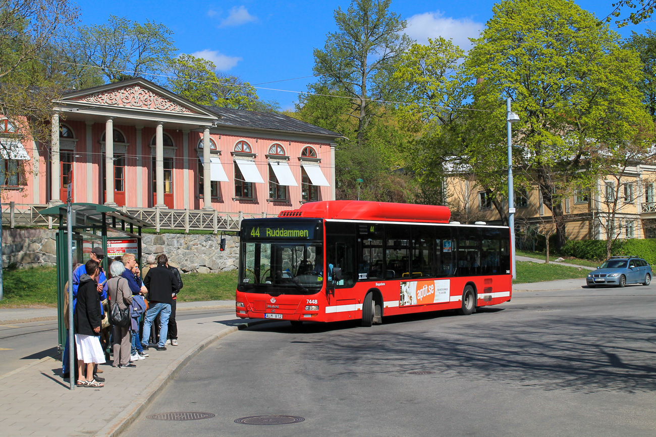 Швеция, MAN A21 Lion's City NL243 CNG № 7448