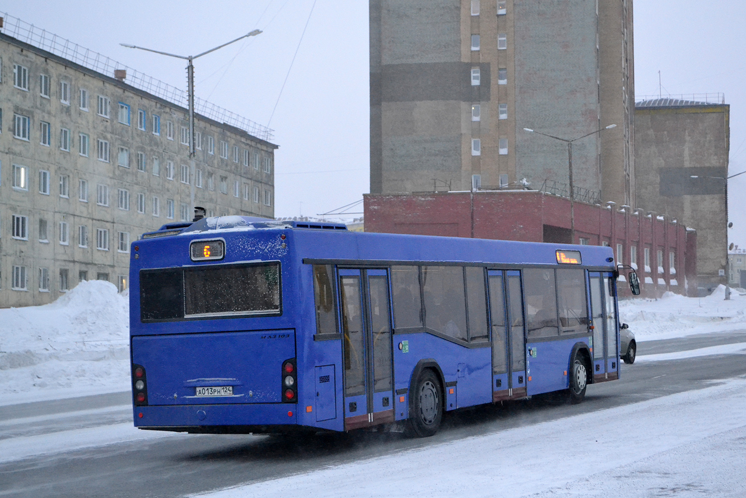 Красноярский край, МАЗ-103.486 № А 013 РН 124