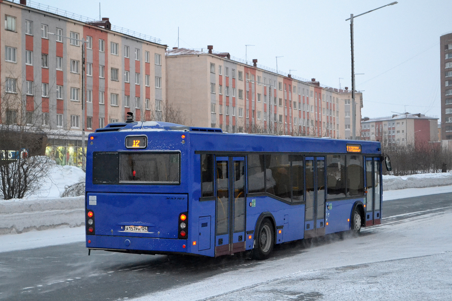 Красноярский край, МАЗ-103.486 № А 157 РН 124