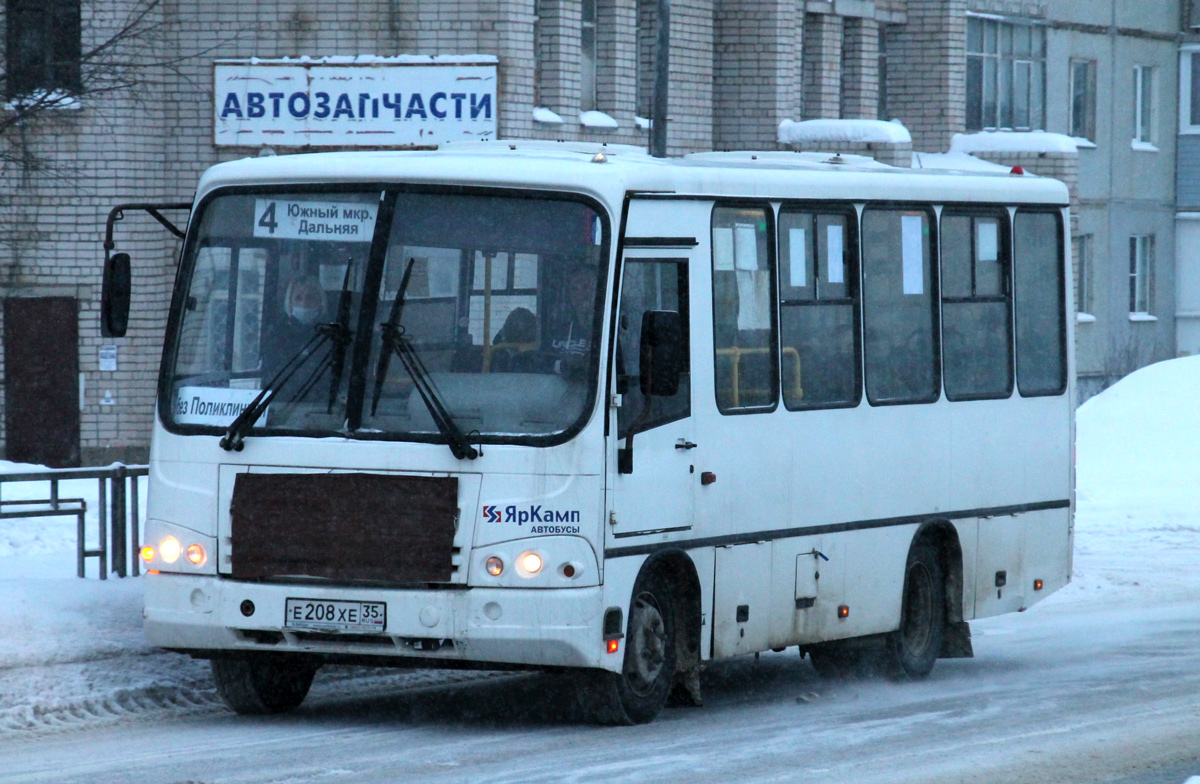 Вологодская область, ПАЗ-320402-05 № Е 208 ХЕ 35