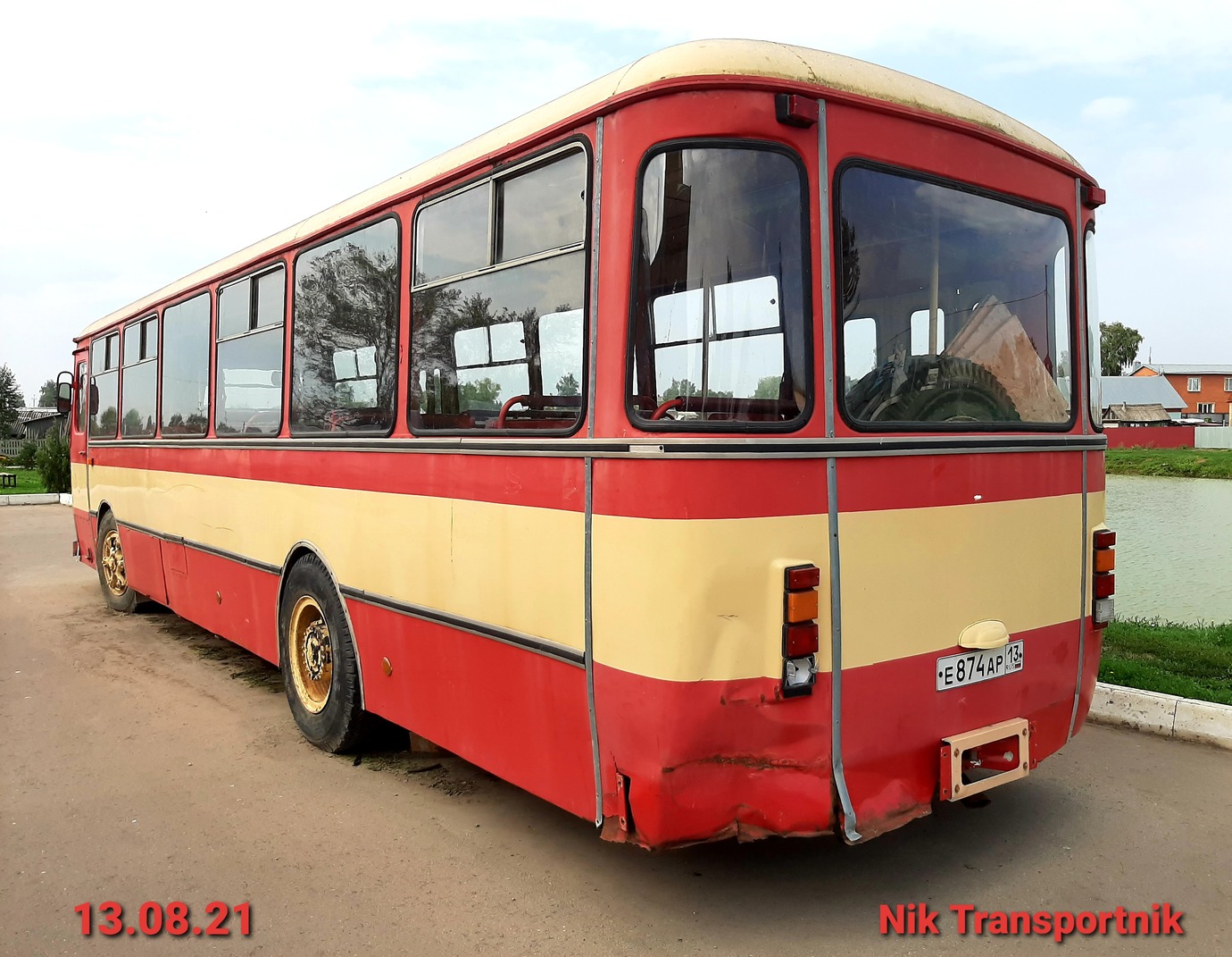 Мордовия, ЛиАЗ-677М № Е 874 АР 13