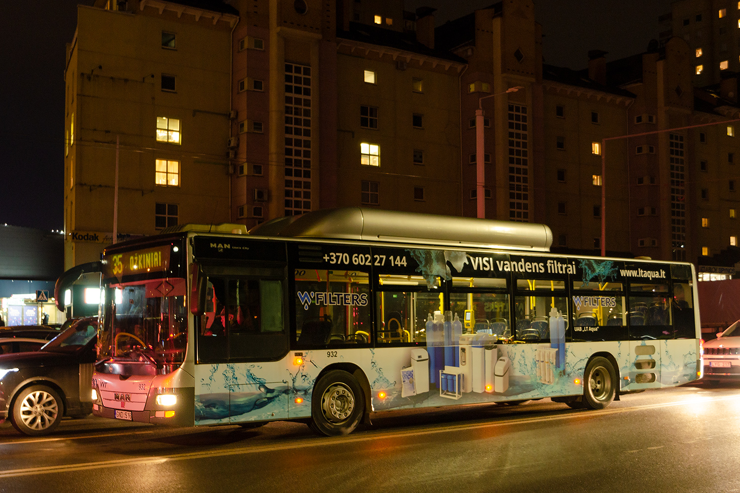 Lithuania, MAN A21 Lion's City NL273 CNG # 932