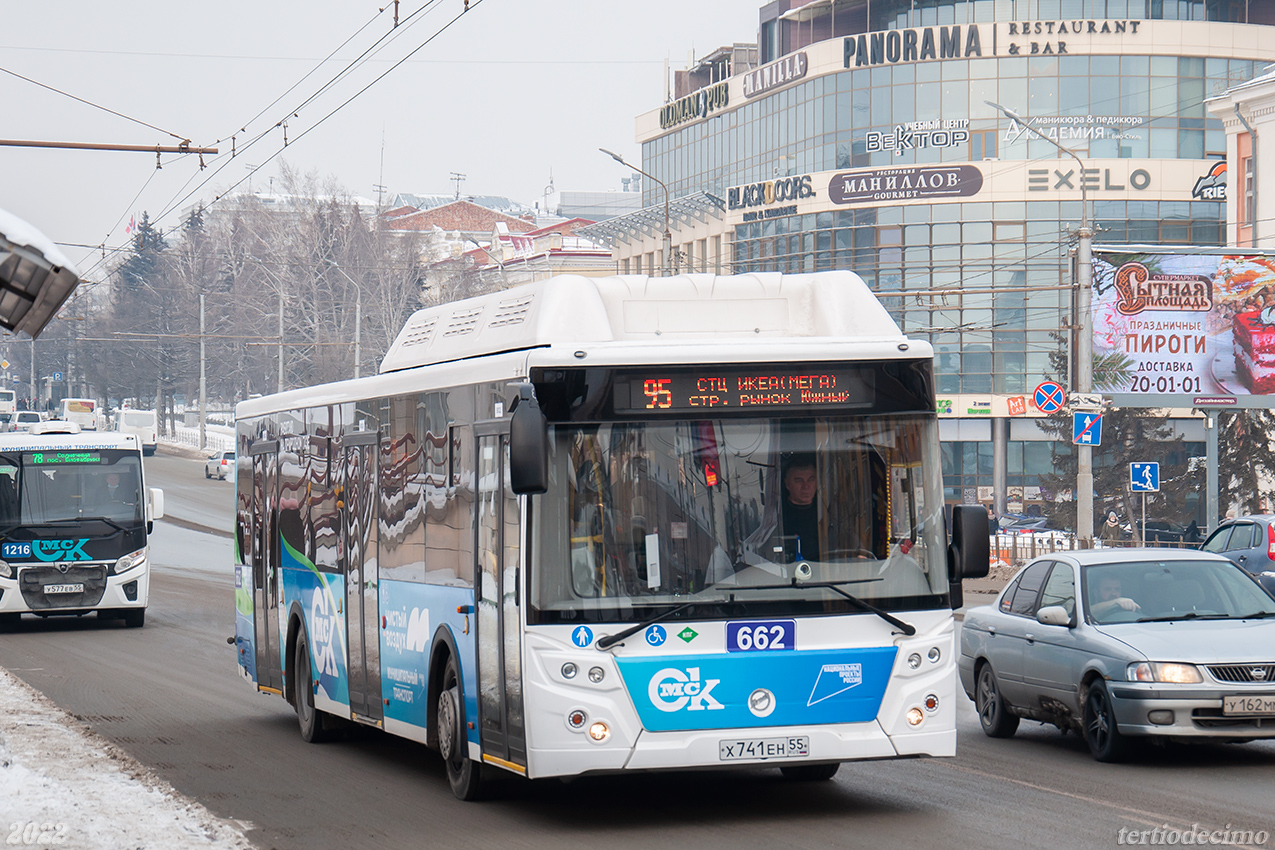 Омская область, ЛиАЗ-5292.67 (CNG) № 662