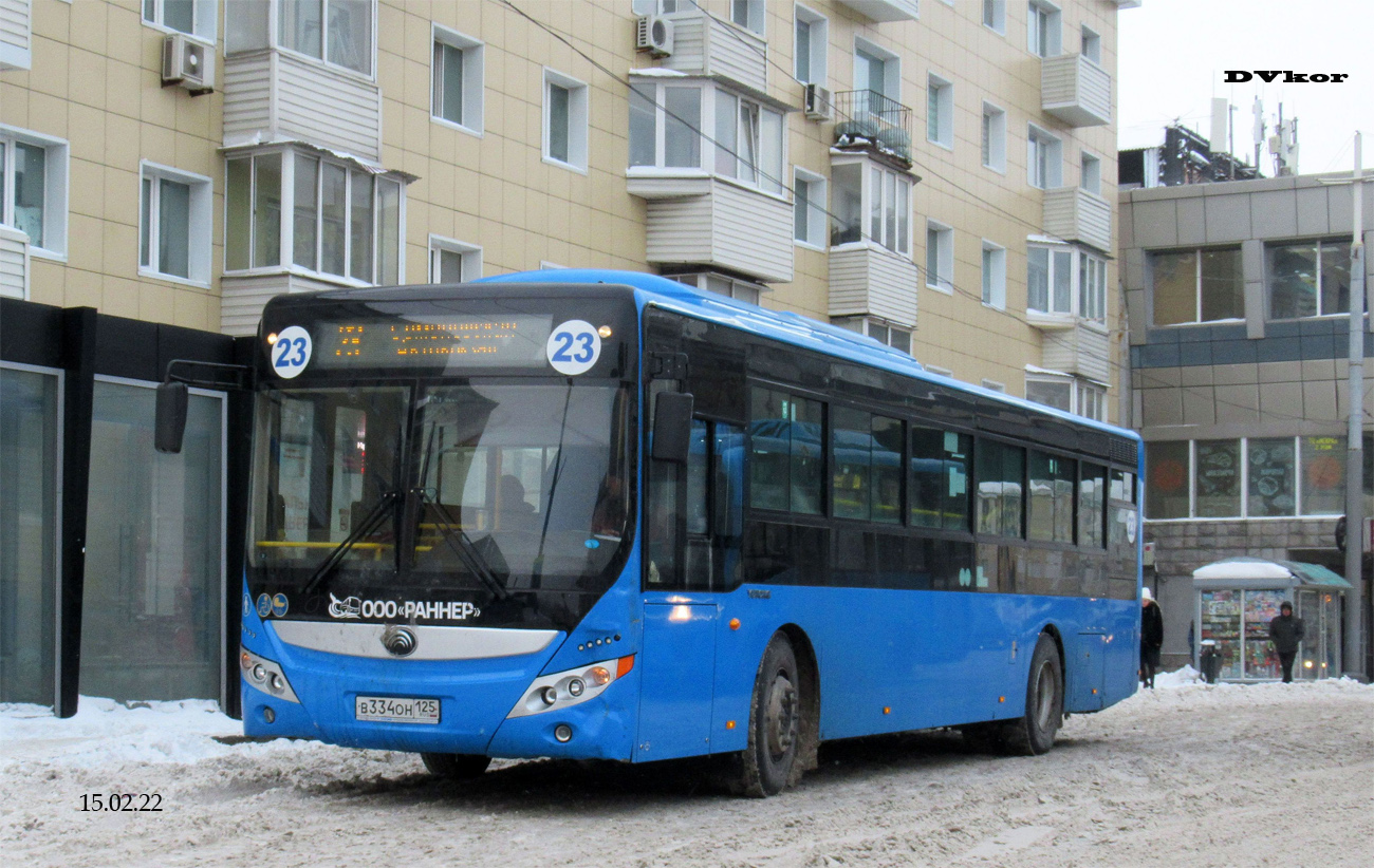 Приморский край, Yutong ZK6118HGA № В 334 ОН 125