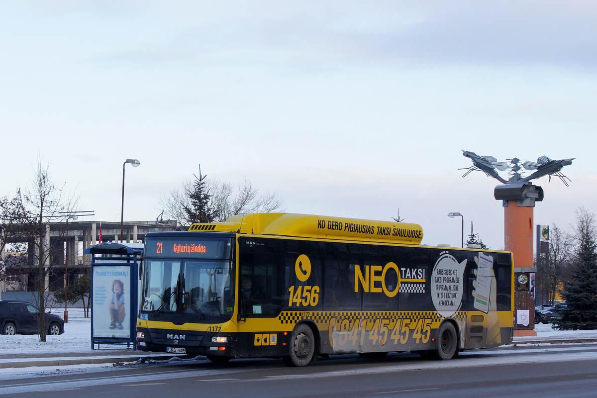 Lithuania, MAN A21 Lion's City NL243 CNG # 1172