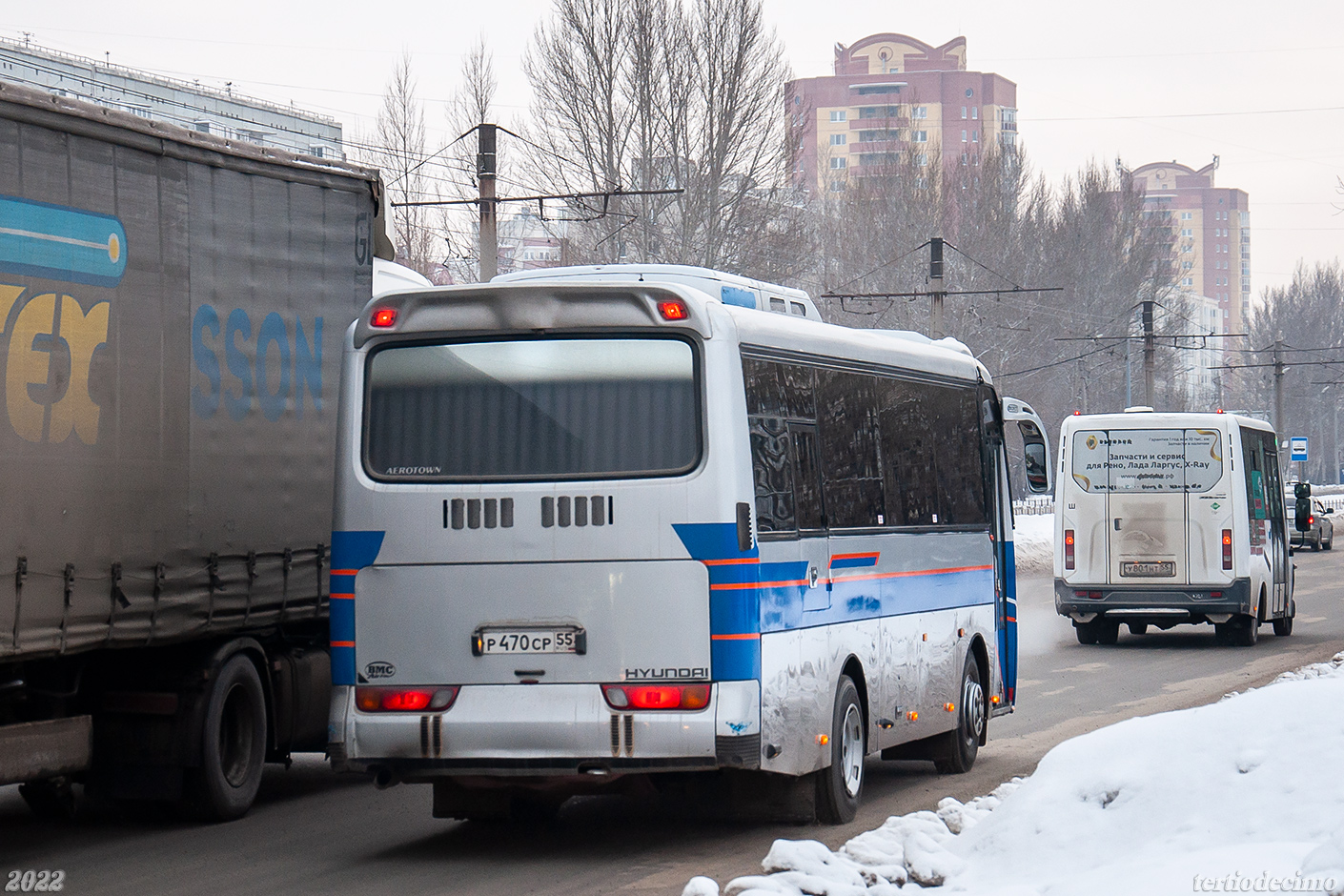 Omsk region, Hyundai AeroTown № Р 470 СР 55