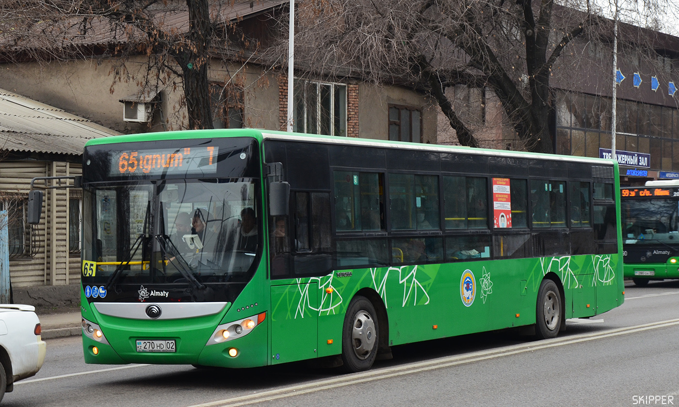 Алматы, Yutong ZK6118HGA № 270 HD 02